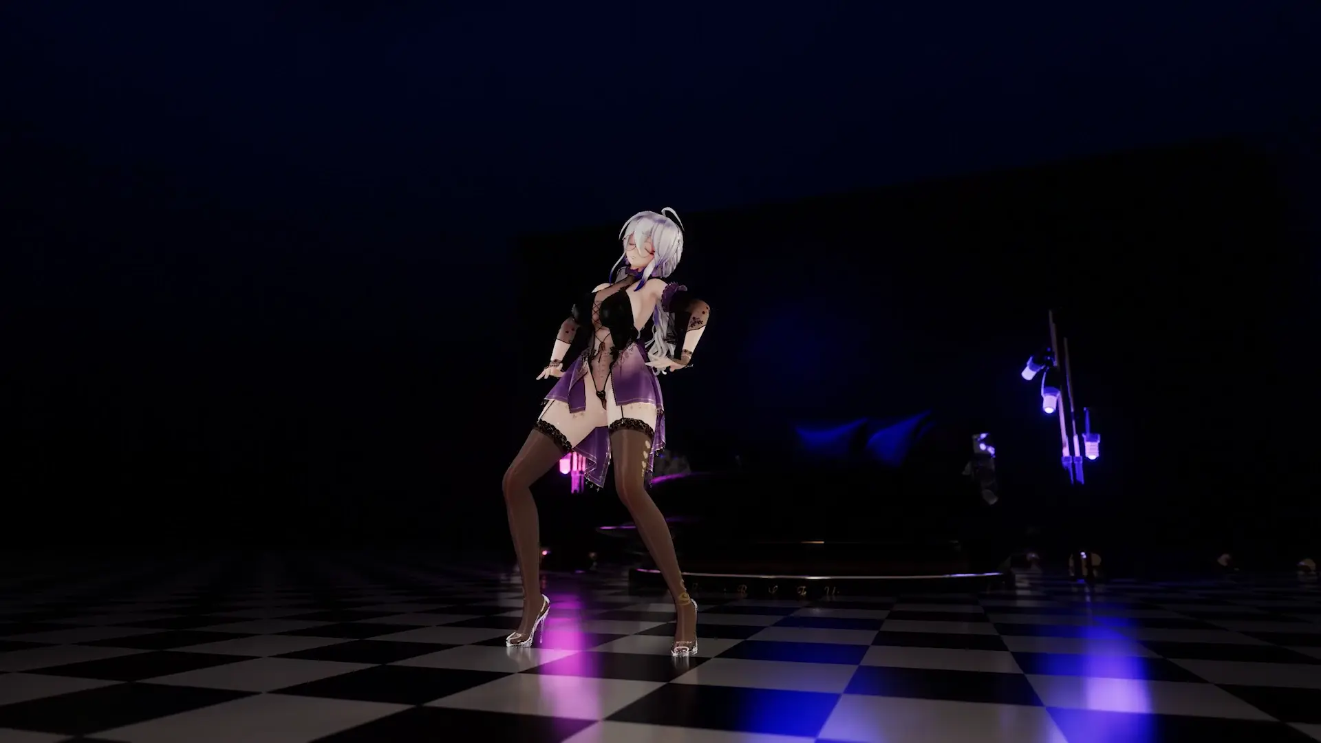 Up&Down【haku】กับ 春风不知秋 - แอนิเมชัน Blender สวยเซ็กซี่