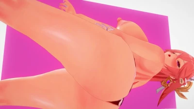 Yae Miko Boss Bitch танец с THEBOOBA и большими сиськами