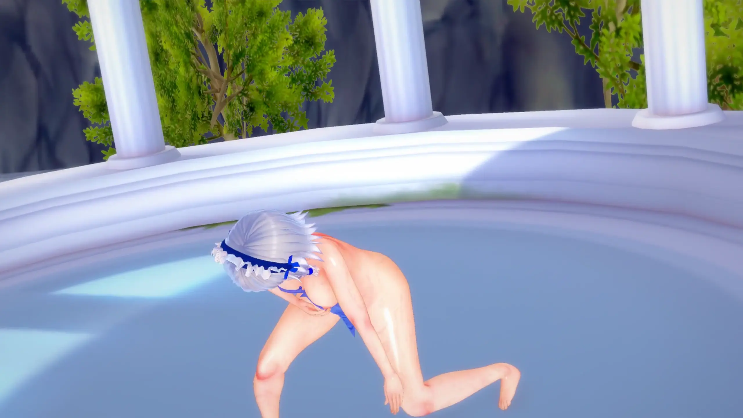 Sakuya Izayoi Quase Nua com Apenas um Pano - Donut Hole 【Touhou Koikatsu】