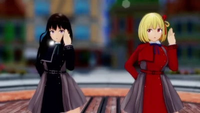 Chisato & Takina ใน Donut Hole (กล้อง 2P) | คลิป MMD 693mmd