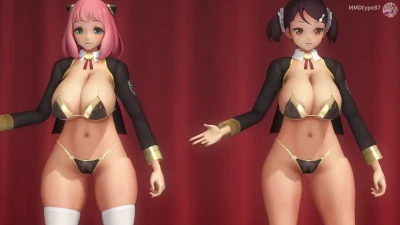 [SPYxFAMILY] Anya & Becky MMD - Chocolate Cream Dance, Hot and Smooth