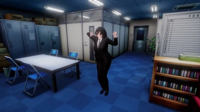 ボサ髪おねーさんが仕事に飽きたようです。- OMANKO-flasher MMD作品