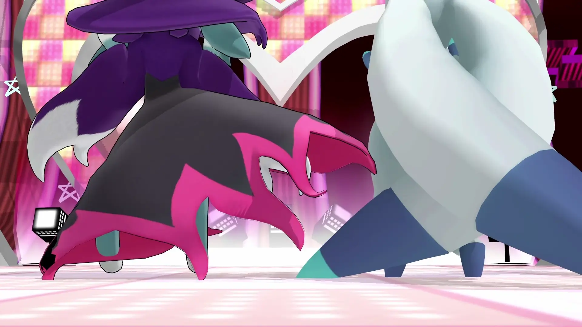 Lunaris & Katress MMD เต้นคู่สะโพกสยิวใน Palworld