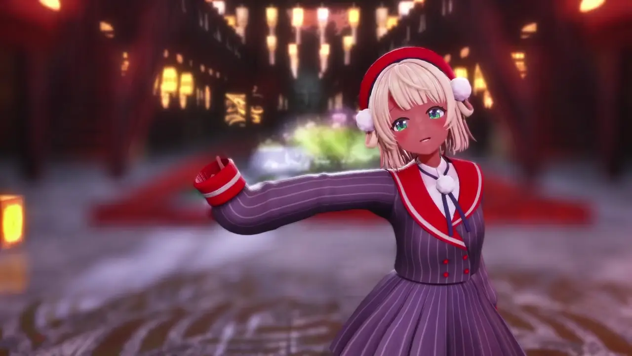 【おもちゃ褐色差分】魔法少女與巧克力｜しぐ〇うい/shigure ui｜PPOO 脫衣 MMD