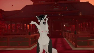 VRChat Furry MMD - Killer Lady Desnuda con DarkWolf 1440p 60fps