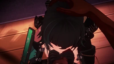 Girls' Frontline 朝晖 กับ RENGAR: เซ็กซี่ Blowjob & Handjob