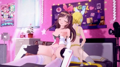 Sexo Explícito de Kagamine Len con Kagamine Rin y Kizuna Ai ¡Mira Ya!