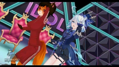 🎵Twice-Fancy🎵 Furina & Andrea_Chan สาวจิ้งจอกเปลือยใน MMD