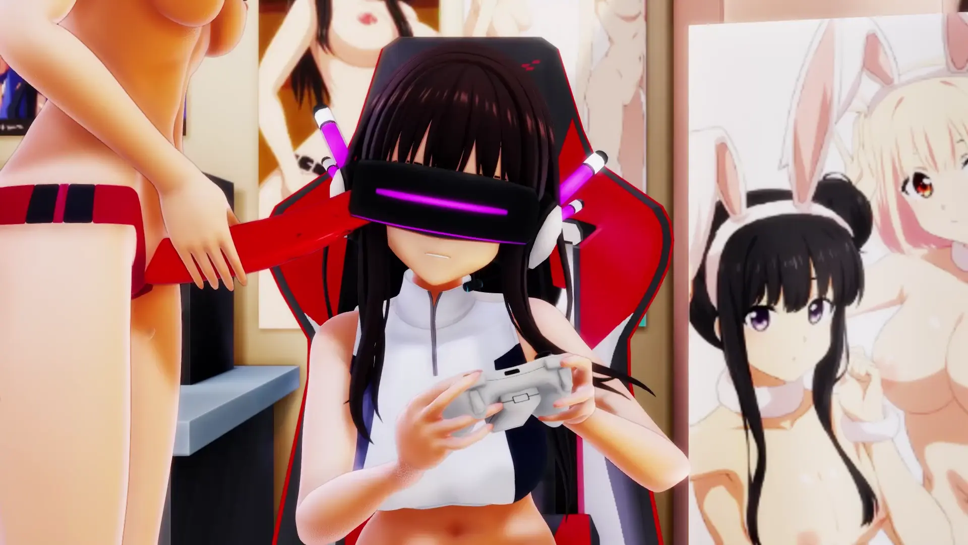 Muévete al Ritmo | Takina x Chisato Ahegao Gangbang MMD