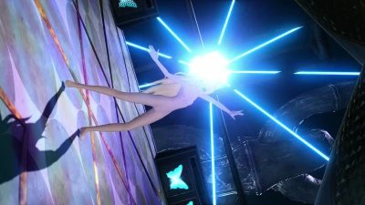 Kagamine Rin 裸體展現於 Right Shoulder Butterfly_rin Fs Ver.｜Project Diva