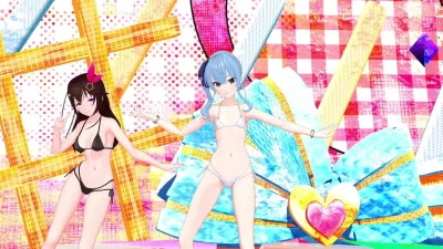 Sueños en Trio_SSA: azki, hoshimachi_suisei y tokino_sora VTubers Hot