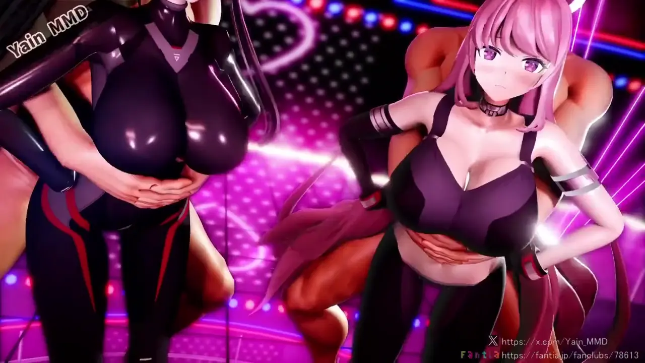 【MMD R-18】Yain 無敵爆乳ver1 SEX【Blue Archive】