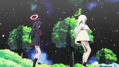 【MMD】Recital Otsukimi con Masami Mob y Nonomi ¡Blue Archive!