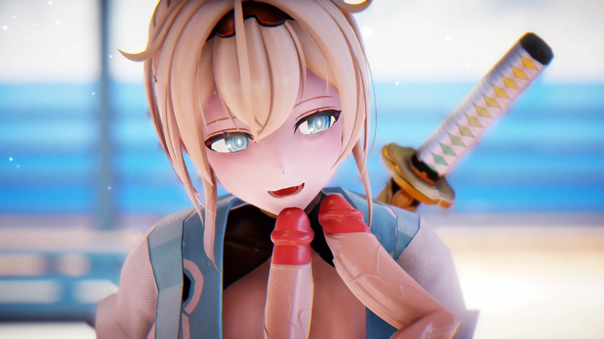 Battleship KONGOU เต้นสุดเซ็กซี่กับ hololive และ Kazama Iroha Vtuber