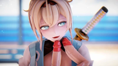 Battleship KONGOU: эротический танец с hololive и Казама Ироха Vtuber