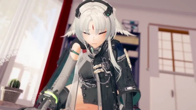 Okugi в позе наездницы с 李织烟 | calbii@3D動画 🔞 Arknights Endfield Koikatsu