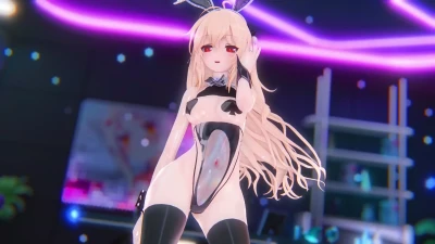 ¡Baila con SoraHina! BlackBunny Catch💗Catch y Ayanami Sexy