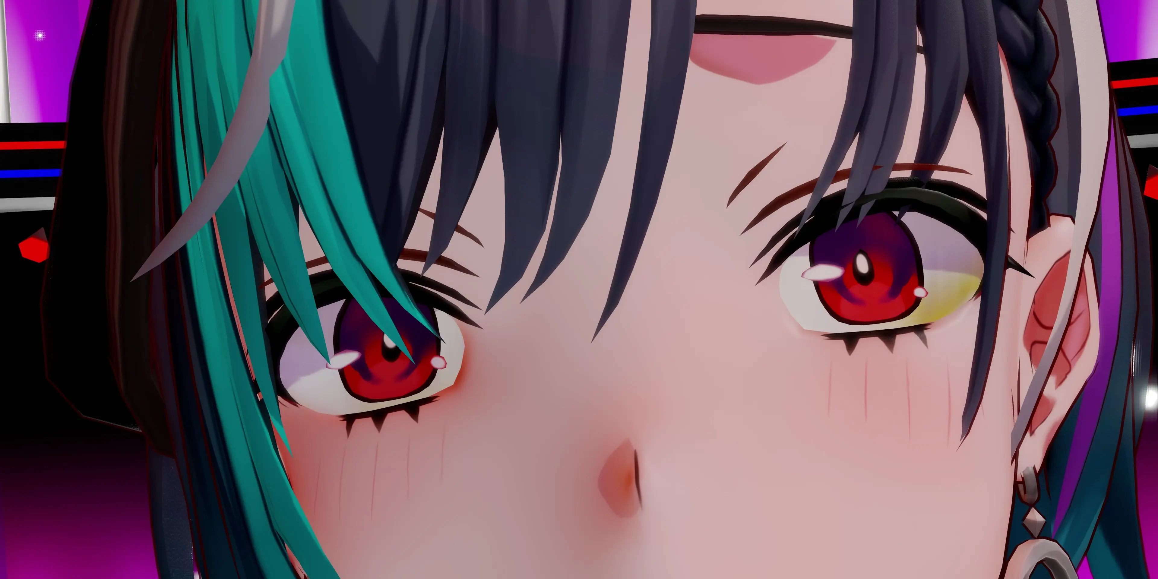 【Vtuber】Секретное свидание Rindo Chihaya и страстные поцелуи【MMD】