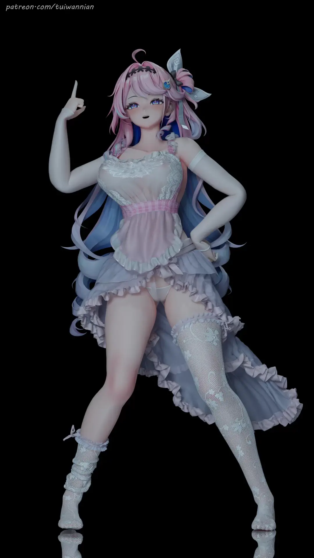 bl208竖屏【达妮娅】Tuiwannian irresistível e linda em 3D Blender!