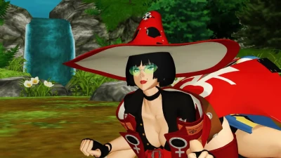 Guilty Gear 1UP I-no versi MMD dengan poot & Bridget yang menggoda