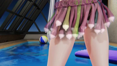 Miyako _ Cherry POP ล่อหลอก ลูลี่ Blue Archive MMD เซ็กซี่