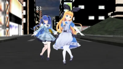 【MMD】No Life Queen — 天宮こころ и 物述有栖, R18 VTuber шоу