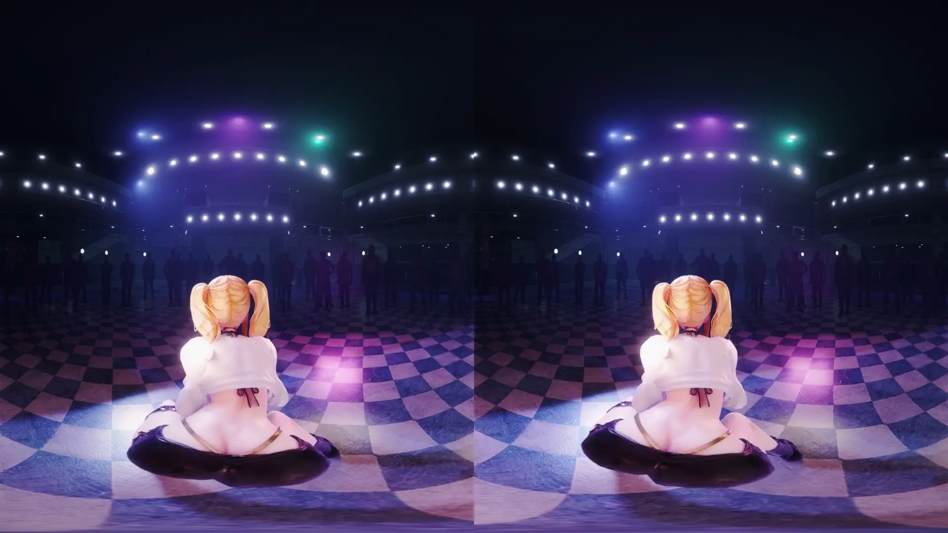 【VR】Mew и S〇ya в откровенном GhostDance с широко расставленными ногами