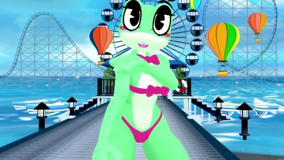 Ribbit (TADC) MMD Dun Dun – บิกินีสวย สะโพกใหญ่ นมโต ฟูรี่เซ็กซี่