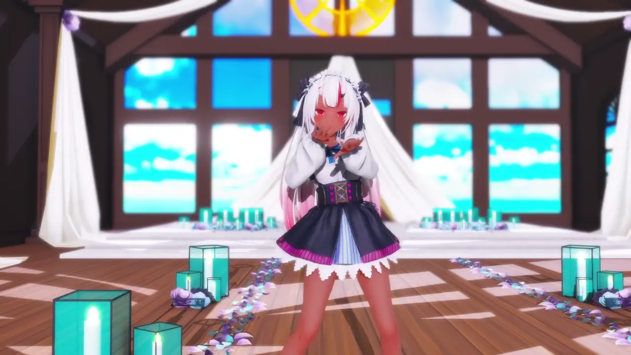 Desperate Nakiri Ayame Strips in Sexy MMD Performance | PPOO VTuber