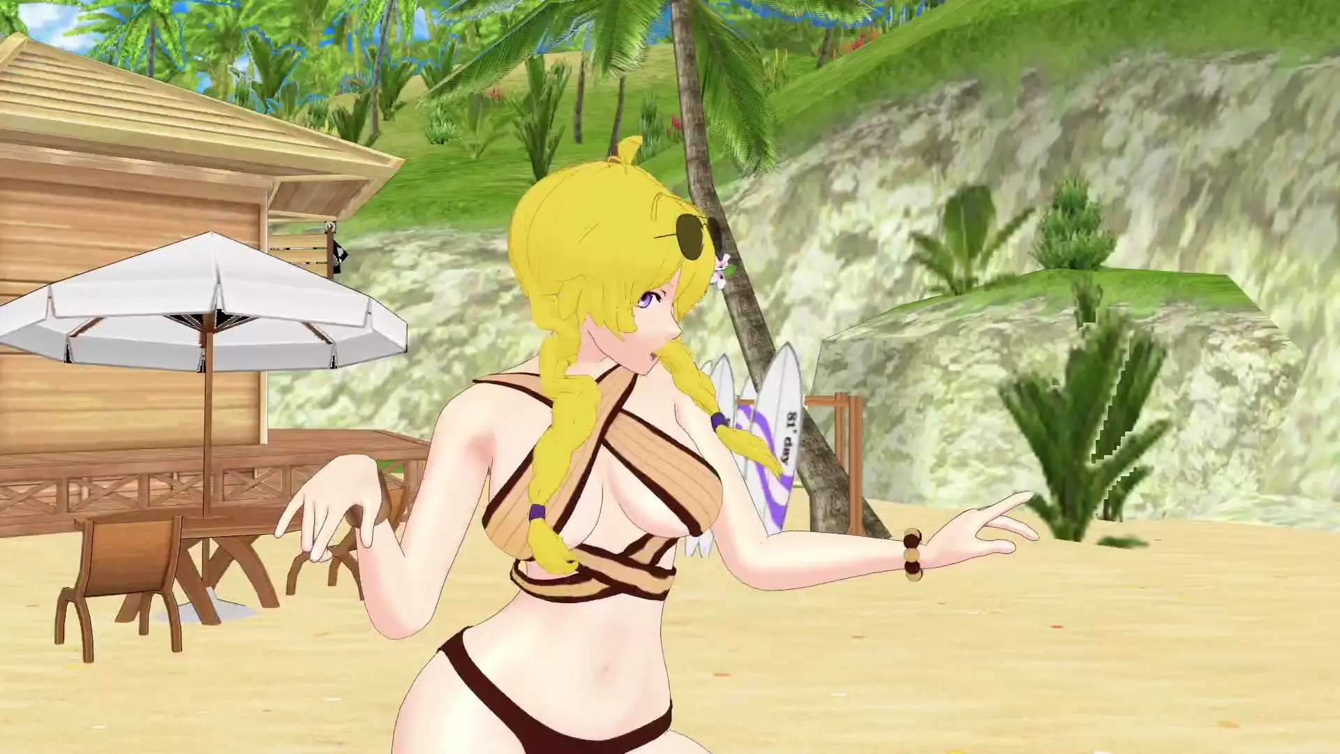 RWBY Stay Tonight - Ян Сяо Лонг на Дне Рождения у Моря MMD