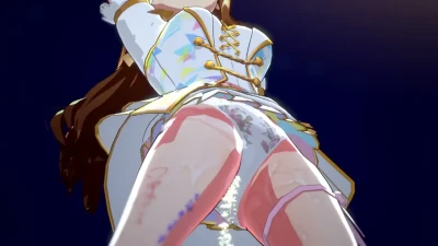 スタマス-水瀬 伊織 y GSD: Idolmaster en Panties Sensuales