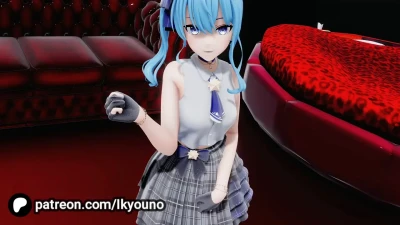 Hoshimachi Suisei – FreEmo Dance MMD Hololive захватывающее