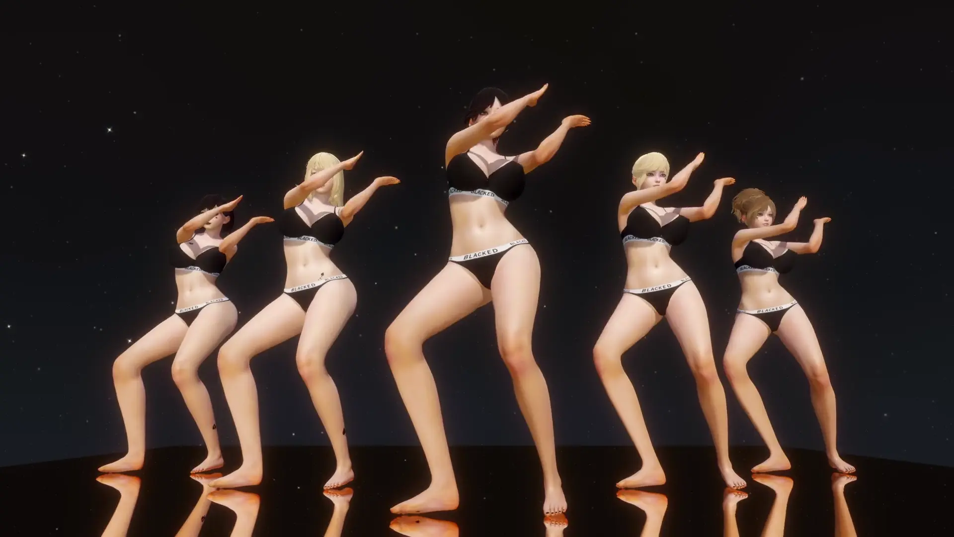 Chewy เต้นเซ็กซี่โดย holabrotato ใส่ชุดชั้นใน QOS Honey Select