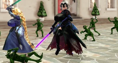 Атака гоблинов на Jeanne & Jeanne Alter с огромной грудью!