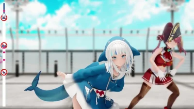 GR,AQA,MRN・トリコロールエアライン com Kirarinnyowaaa, Gawr Gura e Muito Mais