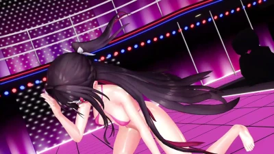 A〇Kiでドーナツホール 4K - Azki กับ MKZ mk3 สวยเซ็กซี่ใน MMD