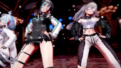 UP & DOWN - FL◯W G◯OW с adme | Hololive Vtuber Koikatsu видео
