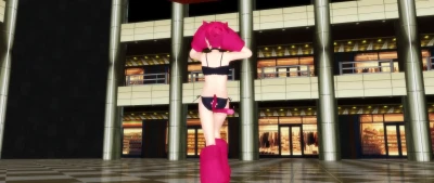 Shiro - PiNK CAT: танец котобоя в бикини от AkuMMD
