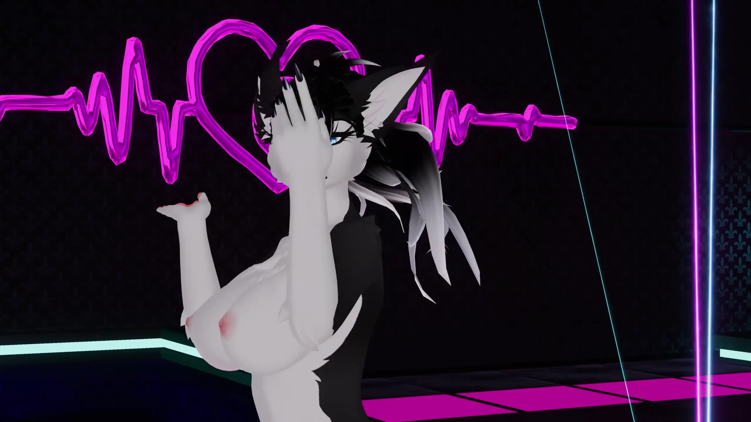 VRChat Furry MMD - (Не) Демон с DarkWolf 【1440p 60fps】