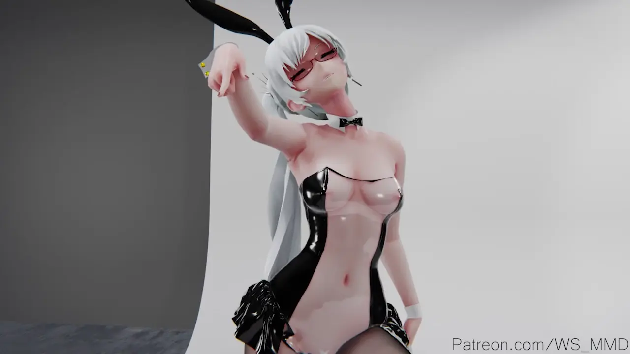 Blender＆MMD RWBY 白雪兔女郎 給你冰淇淋誘惑