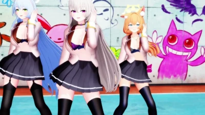 【ブルアカMMD】Catch Catch Dance with Kamitan & Sakura | Blue Archive