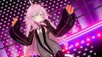 MMD World: くらうね no traje tentáculo peitinho dançando Sweet Devil VRChat