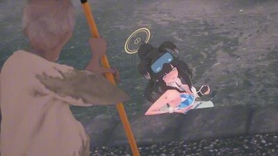 História NTR de Nekozuka Hibiki (2) com Beijos - Blue Archive