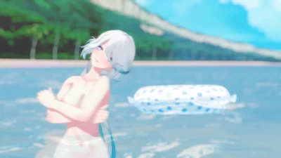 爻光 - DIFFERENT｜TXT009とビーチで大胆ヌードMMDダンス
