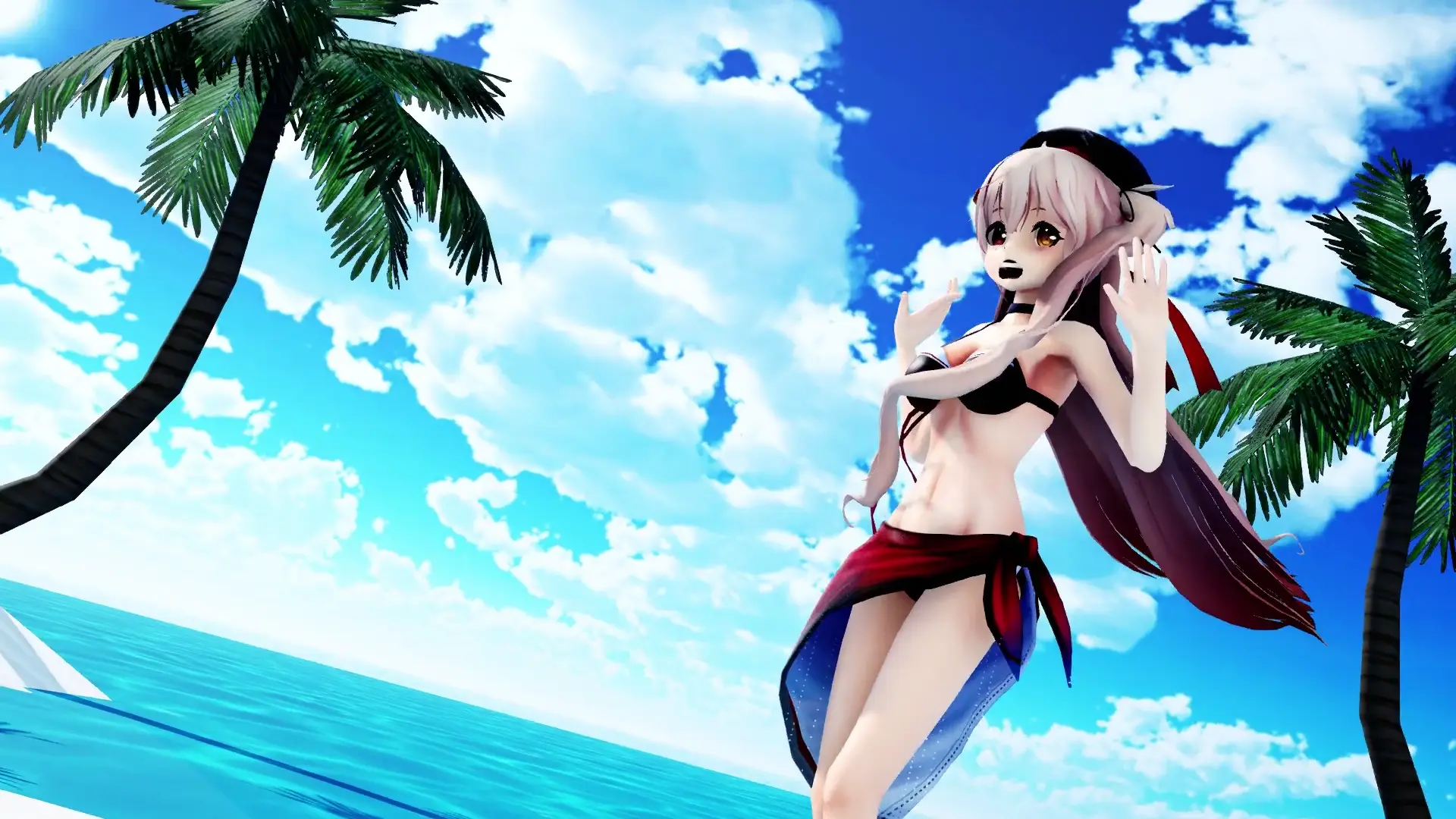 Шигуре и Мурасаме в купальниках: летнее время! Kancolle MMD от takesiman