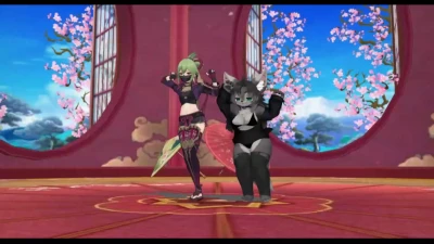 🎵Sweet Devil🎵 // ⚡Kuki Shinobu💜 + 🐺Juana Lobina🤍 Wolfgirl Furry MMD