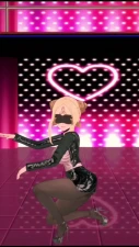 MMD Kun Dança Sensual em Minissaia, Meias Pretas e Salto Alto