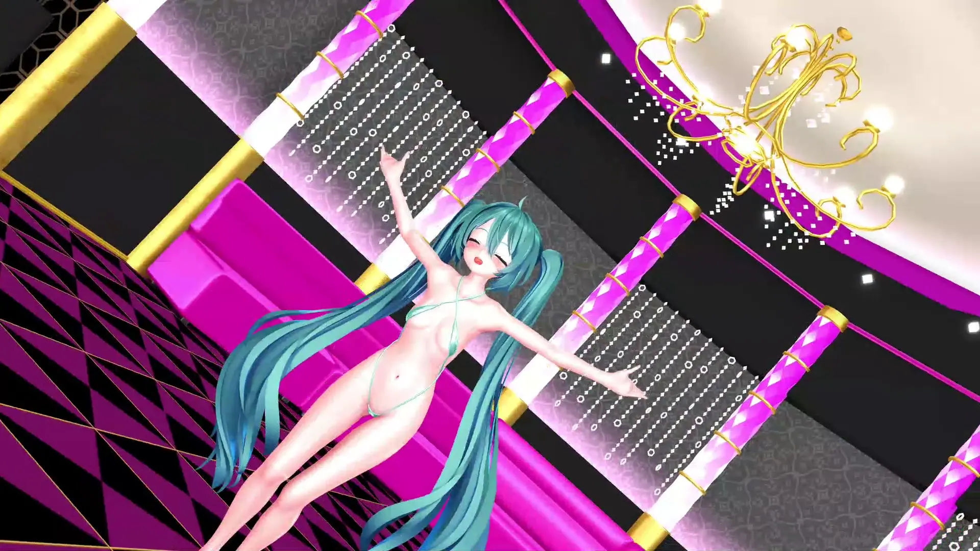 Hatsune Miku MKZ mk3 性感Rabbit Hole舞蹈MMD演出