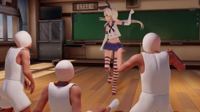 【MMD】NTR Shimakaze Rhythm SEX to Gokuraku Jodo DanceXR