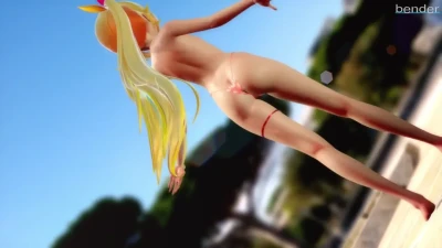 Marine Bloomin' sexy con bender y Hoshikawa Sara en MMD